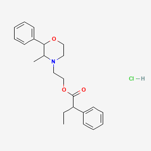molecular formula C23H30ClNO3 B3356032 Fenbutrazate hydrochloride CAS No. 6474-85-7