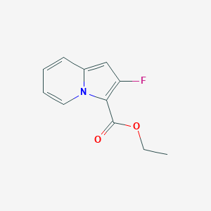molecular formula C11H10FNO2 B3356051 Ethyl 2-fluoroindolizine-3-carboxylate CAS No. 648418-46-6