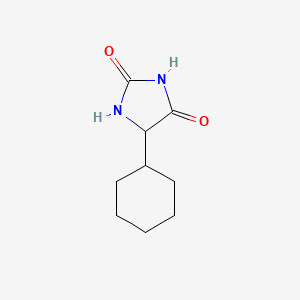 molecular formula C9H14N2O2 B3356066 5-Cyclohexylimidazolidine-2,4-dione CAS No. 64952-07-4