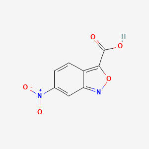 molecular formula C8H4N2O5 B3356083 6-(Hydroxy(oxido)amino)-2,1-benzisoxazole-3-carboxylic acid CAS No. 6501-77-5
