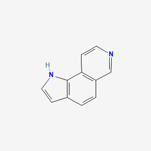 molecular formula C11H8N2 B3356087 1H-Pyrrolo[2,3-f]isoquinoline CAS No. 6502-59-6
