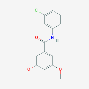 molecular formula C15H14ClNO3 B335609 N-(3-chlorophenyl)-3,5-dimethoxybenzamide 