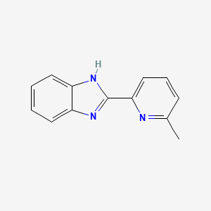 molecular formula C13H11N3 B3356106 2-(6-methylpyridin-2-yl)-1H-benzimidazole CAS No. 6504-09-2