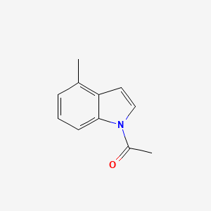 molecular formula C11H11NO B3356126 1-(4-Methyl-1H-indol-1-yl)ethan-1-one CAS No. 65127-51-7