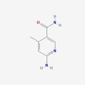 molecular formula C7H9N3O B3356131 6-Amino-4-methyl-nicotinamide CAS No. 65169-39-3