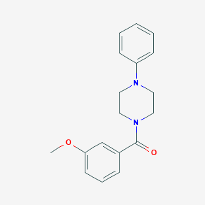 molecular formula C18H20N2O2 B335614 1-(3-Methoxybenzoyl)-4-phenylpiperazine 