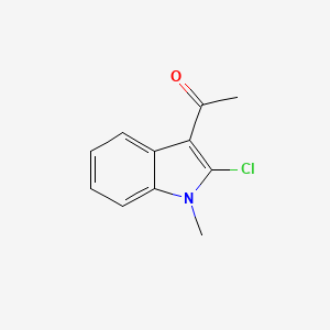 molecular formula C11H10ClNO B3356178 3-乙酰基-2-氯-1-甲基吲哚 CAS No. 65287-75-4