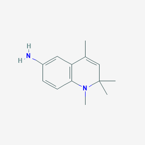 molecular formula C13H18N2 B3356188 1,2,2,4-Tetramethyl-1,2-dihydroquinolin-6-amine CAS No. 652992-10-4