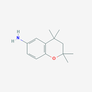 molecular formula C13H19NO B3356193 2H-1-Benzopyran-6-amine, 3,4-dihydro-2,2,4,4-tetramethyl- CAS No. 652992-16-0