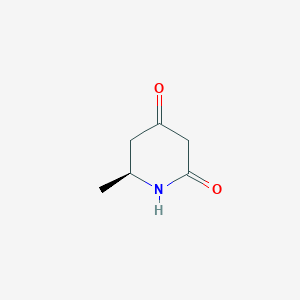 molecular formula C6H9NO2 B3356207 (S)-6-Methylpiperidine-2,4-dione CAS No. 653589-26-5