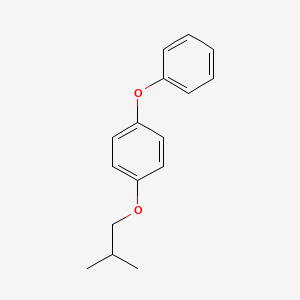 molecular formula C16H18O2 B3356222 Benzene,1-(2-methylpropoxy)-4-phenoxy- CAS No. 65481-56-3