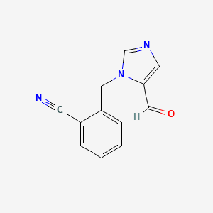 2-((5-Formyl-1H-imidazol-1-yl)methyl)benzonitrile