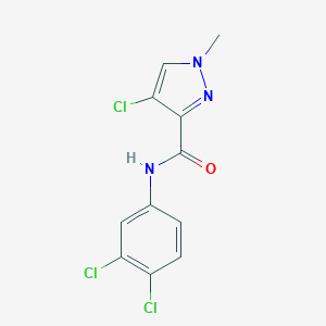 molecular formula C11H8Cl3N3O B335625 4-chloro-N-(3,4-dichlorophenyl)-1-methyl-1H-pyrazole-3-carboxamide 