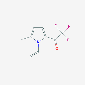 molecular formula C9H8F3NO B3356251 1-(1-Ethenyl-5-methyl-1H-pyrrol-2-yl)-2,2,2-trifluoroethan-1-one CAS No. 65541-67-5