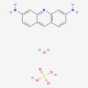 molecular formula C13H15N3O5S B3356269 3,6-Diaminoacridine sulfate hydrate CAS No. 6556-26-9