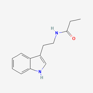 molecular formula C13H16N2O B3356282 Propionamide, N-(2-(3-indolyl)ethyl)- CAS No. 65601-06-1
