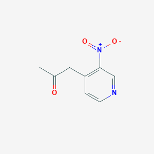 molecular formula C8H8N2O3 B3356301 1-(3-Nitropyridin-4-yl)propan-2-one CAS No. 65645-59-2