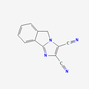 molecular formula C12H6N4 B3356302 5H-Imidazo[2,1-a]isoindole-2,3-dicarbonitrile CAS No. 65648-00-2
