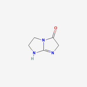 molecular formula C5H7N3O B3356307 3H-Imidazo(1,2-a)imidazol-3-one, 2,5,6,7-tetrahydro- CAS No. 65658-70-0