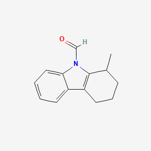 molecular formula C14H15NO B3356322 1-Methyl-1,2,3,4-tetrahydro-9H-carbazole-9-carbaldehyde CAS No. 65690-39-3
