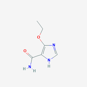 molecular formula C6H9N3O2 B3356363 4-Ethoxy-1H-imidazole-5-carboxamide CAS No. 66054-03-3