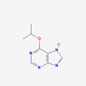 molecular formula C8H10N4O B3356369 6-Isopropoxy-1H-purine CAS No. 66085-16-3
