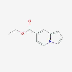 molecular formula C11H11NO2 B3356373 Ethyl indolizine-7-carboxylate CAS No. 66182-02-3