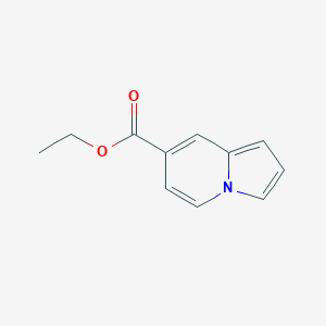 molecular formula C11H11NO2 B3356373 吲哚并[1,2-b]吡啶-7-羧酸乙酯 CAS No. 66182-02-3