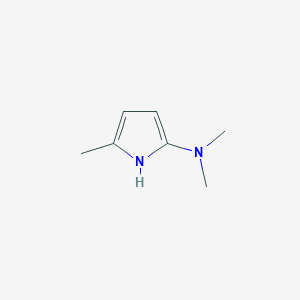molecular formula C7H12N2 B3356388 N,N,5-Trimethyl-1H-pyrrol-2-amine CAS No. 66206-70-0