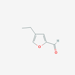 molecular formula C7H8O2 B3356423 4-Ethylfuran-2-carbaldehyde CAS No. 66414-02-6