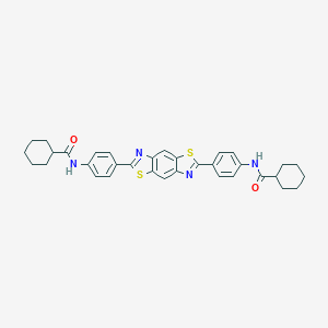 molecular formula C34H34N4O2S2 B335644 N-[4-(6-{4-[(cyclohexylcarbonyl)amino]phenyl}[1,3]thiazolo[5,4-f][1,3]benzothiazol-2-yl)phenyl]cyclohexanecarboxamide 