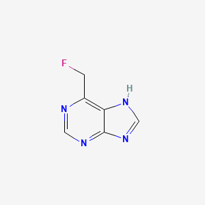 molecular formula C6H5FN4 B3356465 1H-Purine, 6-(fluoromethyl)- CAS No. 667420-76-0