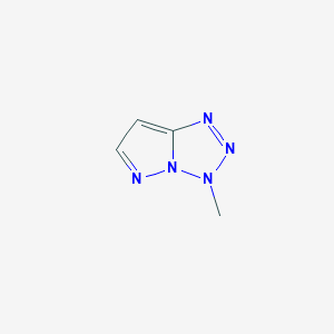 molecular formula C4H5N5 B3356480 3-Methyl-3H-pyrazolo[1,5-d]tetrazole CAS No. 66806-38-0