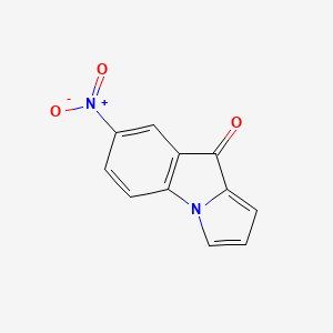 molecular formula C11H6N2O3 B3356495 6-Nitropyrrolo[1,2-a]indol-4-one CAS No. 66889-47-2