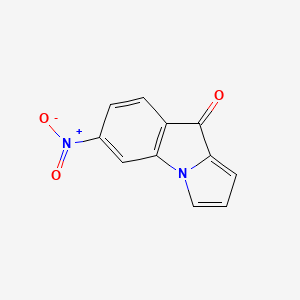 molecular formula C11H6N2O3 B3356499 7-Nitropyrrolo[1,2-a]indol-4-one CAS No. 66940-04-3