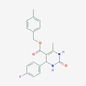 molecular formula C20H19FN2O3 B335650 4-Methylbenzyl 4-(4-fluorophenyl)-6-methyl-2-oxo-1,2,3,4-tetrahydropyrimidine-5-carboxylate 