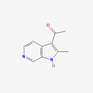 molecular formula C10H10N2O B3356519 1-(2-Methyl-1H-pyrrolo[2,3-c]pyridin-3-yl)ethanone CAS No. 67058-67-7