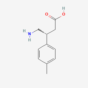 molecular formula C11H15NO2 B3356527 (R)-4-Amino-3-p-tolylbutanoic acid CAS No. 67112-56-5