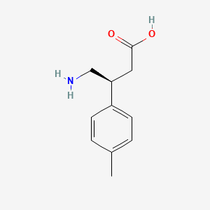 molecular formula C11H15NO2 B3356532 (S)-4-Amino-3-p-tolylbutanoic acid CAS No. 67112-57-6