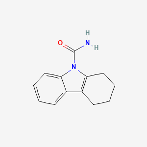 molecular formula C13H14N2O B3356557 1,2,3,4-Tetrahydro-9H-carbazole-9-carboxamide CAS No. 67242-61-9