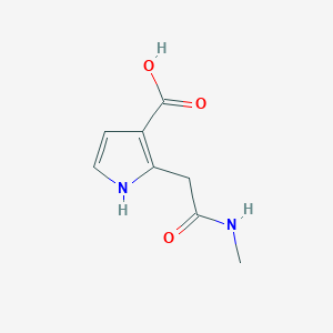 molecular formula C8H10N2O3 B3356595 2-[2-(methylamino)-2-oxoethyl]-1H-pyrrole-3-carboxylic acid CAS No. 67464-84-0