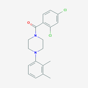 molecular formula C19H20Cl2N2O B335660 (2,4-Dichlorophenyl)[4-(2,3-dimethylphenyl)piperazino]methanone 
