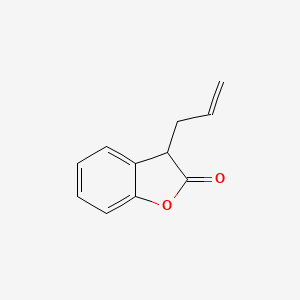 molecular formula C11H10O2 B3356602 2(3H)-Benzofuranone, 3-(2-propenyl)- CAS No. 67472-24-6