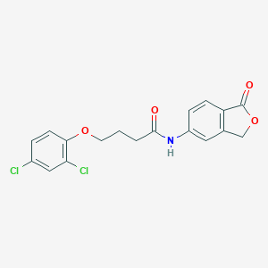molecular formula C18H15Cl2NO4 B335662 4-(2,4-dichlorophenoxy)-N-(1-oxo-1,3-dihydro-2-benzofuran-5-yl)butanamide 