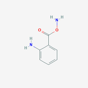 molecular formula C7H8N2O2 B3356630 Benzenamine, 2-[(aminooxy)carbonyl]- CAS No. 67718-42-7