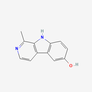 molecular formula C12H10N2O B3356644 1-methyl-9H-pyrido[3,4-b]indol-6-ol CAS No. 67767-19-5