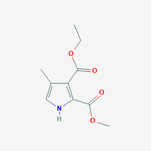 molecular formula C10H13NO4 B3356652 3-O-ethyl 2-O-methyl 4-methyl-1H-pyrrole-2,3-dicarboxylate CAS No. 67855-96-3