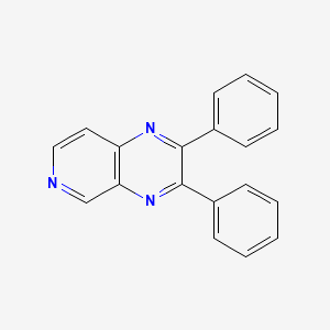 molecular formula C19H13N3 B3356666 2,3-二苯基吡啶并[3,4-b]吡嗪 CAS No. 67899-59-6