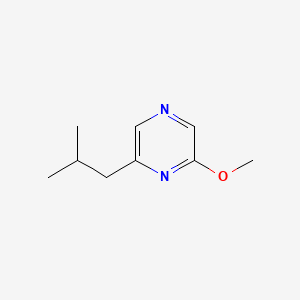 molecular formula C9H14N2O B3356690 Pyrazine, 2-methoxy-6-(2-methylpropyl)- CAS No. 68039-33-8