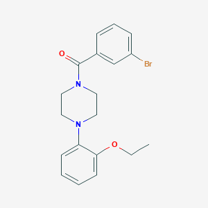 molecular formula C19H21BrN2O2 B335671 1-(3-Bromobenzoyl)-4-(2-ethoxyphenyl)piperazine 